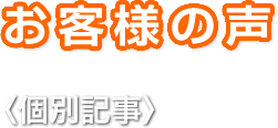 お客様の声（個別記事）