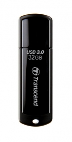 【Amazon.co.jp限定】 Transcend USBメモリ 32GB USB 3.0 キャップ式 ブラック (無期限保証) 