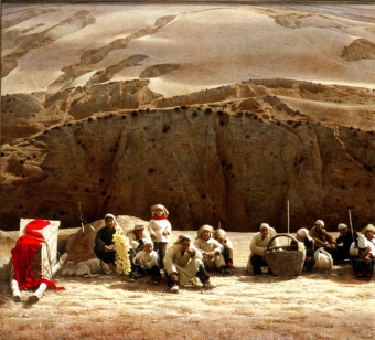 中国の美術家ワン・ホンジェンが描いた「山の野辺送り」を見てきた